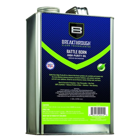 Breakthrough Clean Technologies Battle Born High-Purity Oil, 1-Gallon Can, Clear BTO-1GL